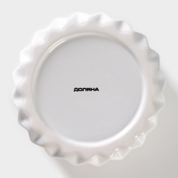 Банка керамическая для сыпучих продуктов Доляна &laquo;Золотое крыло&raquo;, 1,2 л, 12&times;21 см, керамическая, цвет белый