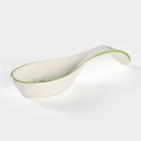 Подставка фарфоровая под ложку Доляна &laquo;Зелёный сад&raquo;, 21,5&times;7,5 см