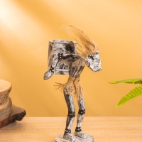 Сувенир "Абориген с кувшином" дерево, 8х13х20 см