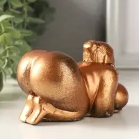 Статуэтка "Богиня плодородия лежит" 7х10х6 см, старая бронза