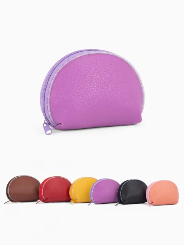 Кошелёк монетница женская на молнии, цвет МИКС