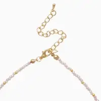 Чокер &laquo;Хрусталь&raquo; бусины, светло-розовый в золоте, 37 см + 5 см доп, цепочка