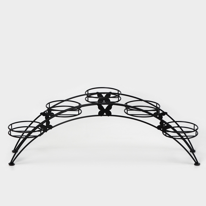 Подставка для цветов &laquo;Арка-5&raquo;, d=12 см, 69&times;15,5&times;25,5 см, черный