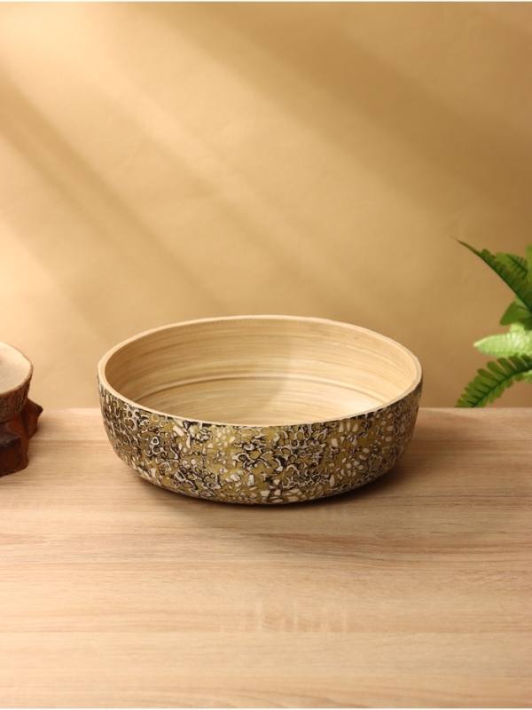 Салатник 25х25х8 см, бамбук