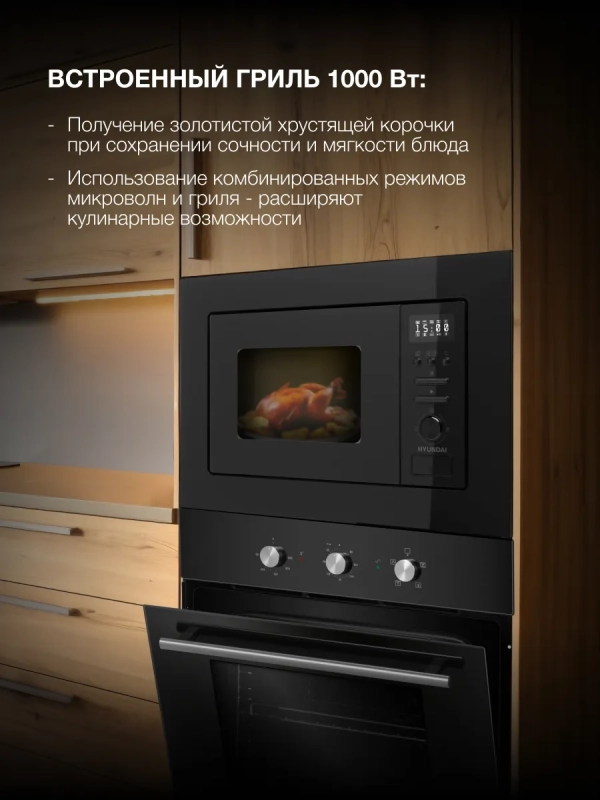 Микроволновая Печь HBW 2040 BG 20л. 800Вт черный