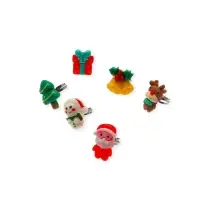 Кольца детские набор 5 шт "Выбражулька" в форме елки, форма МИКС, цвет МИКС, б-р