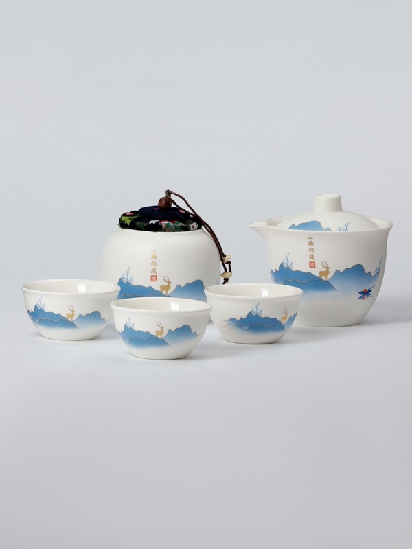 Набор для чайной церемонии 5 предметов, на 3 персоны, чашка 50 мл, чайник 120 мл