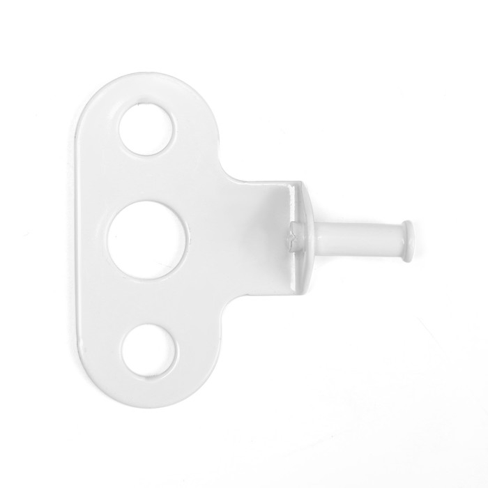 Ограничитель оконный, металлический  для окон ПВХ, белый