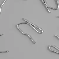 Крючки для штор, 1.8&times;3 см, 10 шт., цвет серебряный