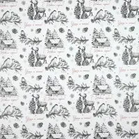 Набор упаковочной бумаги &laquo;Новогодний узор&raquo;,4 листа, 70 &times; 100 см