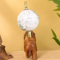 Глобус сувенирный, 11&times;8&times;21 см, подставка дерево