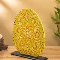 Сувенир "Яйцо" МДФ 25х6х30 см,  цв. жёлтый