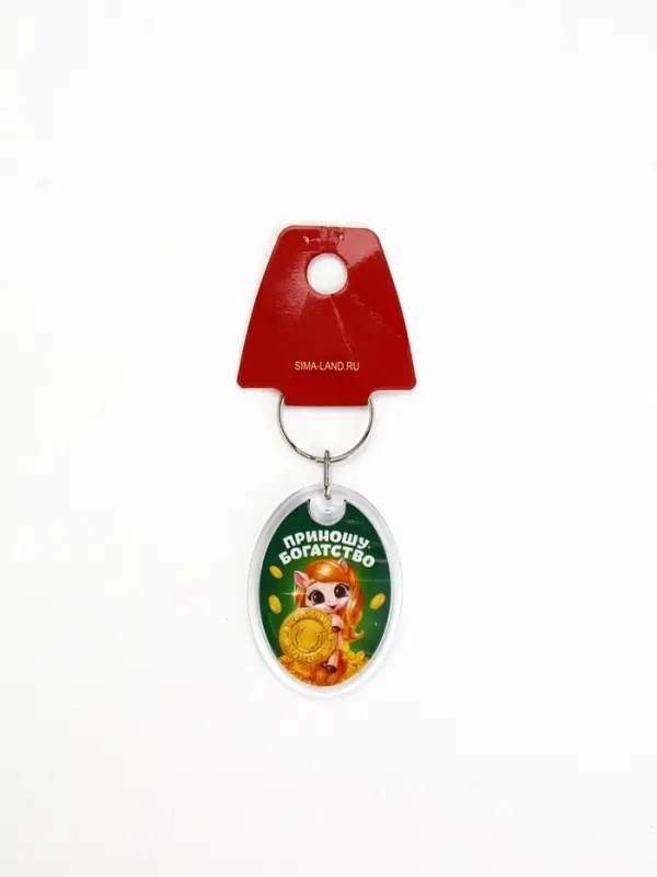 Брелок из пластика &laquo;Новогодний&raquo;, 6 шт., 5&times;4 см, МИКС