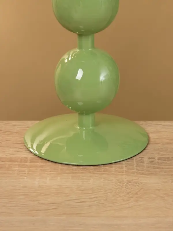 Подсвечник на 1 свечу "Кипарис" с 3 сферами 10х10х25 см