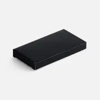 Брелок Gun Metal Leather Rectangle, графитовый