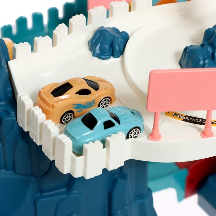 Автотрек &laquo;Виражи&raquo;, световые и звуковые эффекты, работает от батареек