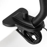 Лампа настольная Е27, светорегулятор, на зажиме (220В) черная (108А) RISALUX