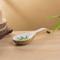 Подставка под ложку "Лимоны" дерево манго 25,5х9х3,8 см