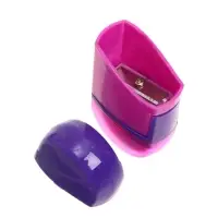 Точилка с контейнером &laquo;Универсальная&raquo;, с ластиком, МИКС