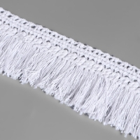 Тесьма декоративная &laquo;Бахрома&raquo;, 35 мм, 10 &plusmn; 1 м, цвет белый