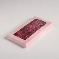 Коробка для шоколада, кондитерская упаковка, &laquo;Радуй себя&raquo;, с окном, 17.3 х 8.8 х 1.5 см