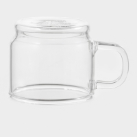 Кружка стеклянная штабелируемая "Боттом", 100 мл, 5,8х5,1 см нет