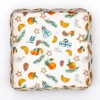 Коробка для печенья, &laquo;Новогодние чудеса&raquo;, 12&times;12&times;3 см, Новый год