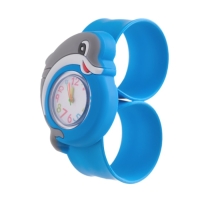 Часы наручные кварцевые детские "Дельфин", синие