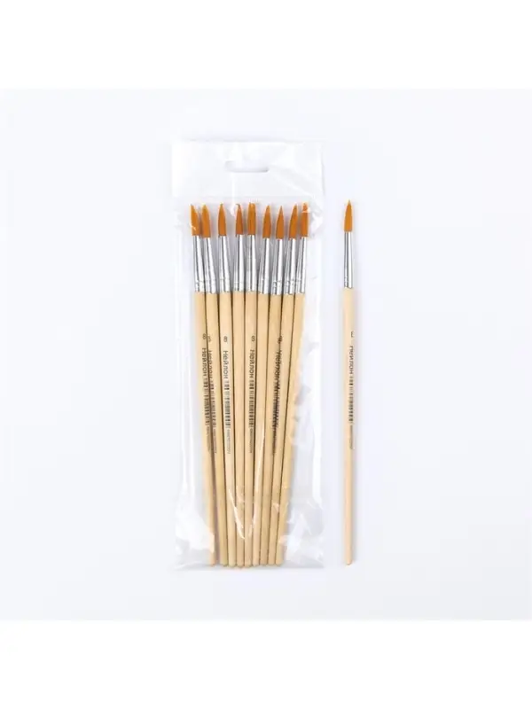 Кисть нейлон № 8, круглая