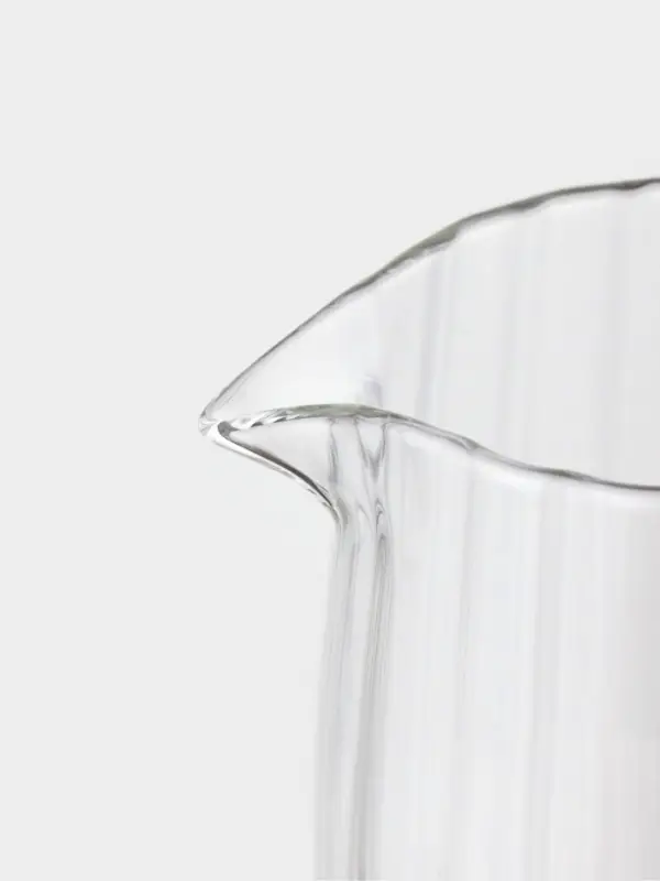 Кувшин "Эко.Дольки" 1200 мл, 9&times;14&times;24.5 см, с бамбуковой крышкой