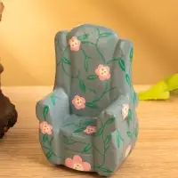 Сувенир дерево "Кресло с цветами" цв. зелёный, 6х5х9,5 см