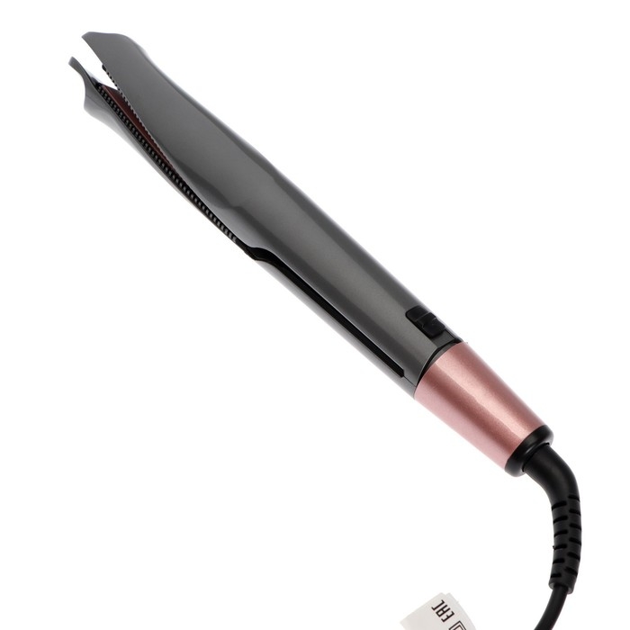 Плойка Luazon LW-21, 40 вт, керамическое покрытие, d=35mm, до 230&deg;C, серо-розовая