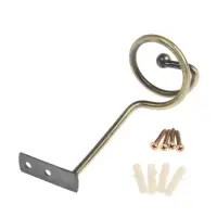 Крючок - держатель для штор на стену CAPPIO KS044, металлический, цвет бронза, 2 шт