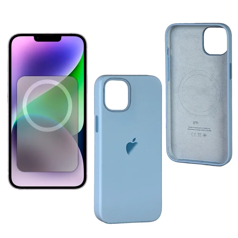Чехол iPh 14 Silicon Case 100% ORG Sky