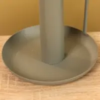 Подсвечник на 1 свечу текстурный с ручкой и блюдцем &laquo;Графит&raquo;, 10&times;10&times;9.5 +/- 0.5 см