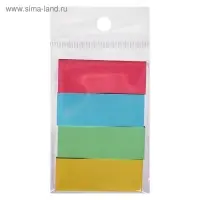 Блок - закладка с липким краем, 12&times;50 мм, бумажные, 4 цвета по 80 листов, пастель