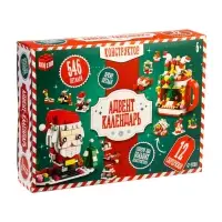 UNICON Конструктор "Адвент-календарь", Дед Мороз и камин