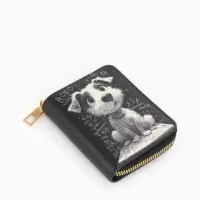 Кошелек дет 07-01-01 Июнь2538 собака, 8,5*2,5*10,5 см, 2 отд+отд/молн, д/карт, черный