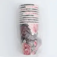 Стакан одноразовый бумажный для кофе "Цвети от счастья", 400 мл