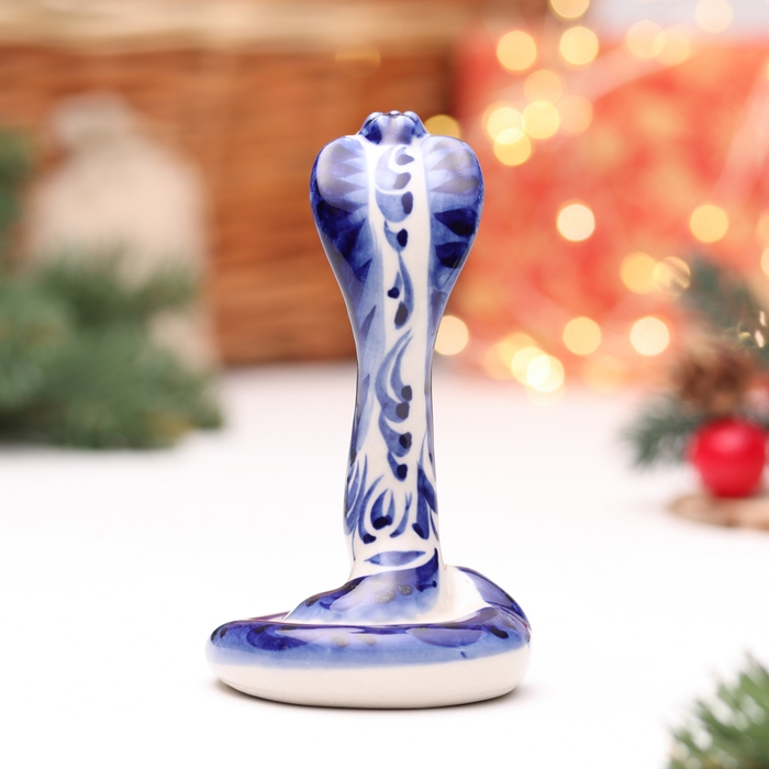 Сувенир "Змея Дакота", гжель, 11,5 см