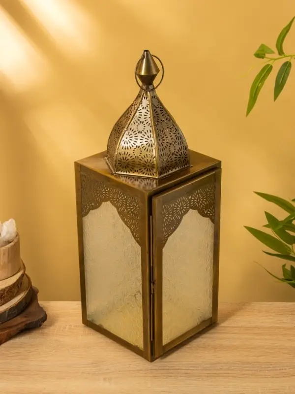 Подсвечник фонарь "Купол" железо 16,5х15,5х45 см