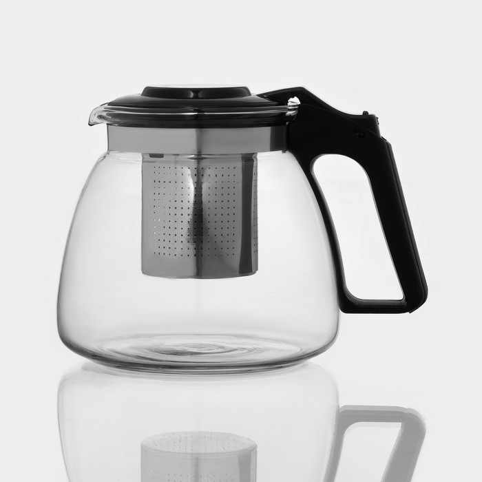 Набор чайный из стекла &laquo;Клео&raquo;, 5 предметов: чайник 900 мл, 4 кружки 150 мл