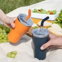 Термостакан Sapporo без логотипа, темно-синий