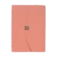 Органайзер на кольцах, A5, с клапаном, 80л, линия, к/зам, Розовый