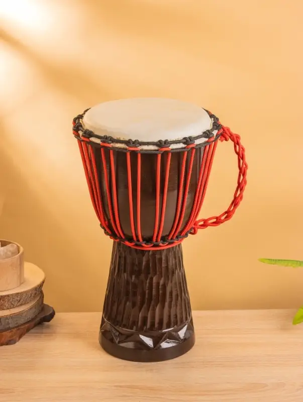 Сувенирный музыкальный инструмент "Барабан Джембе" махагон, 23х23х40 см