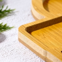 Новый год. Менажница деревянная &laquo;Подарок&raquo;, 28.9 х 28.9 см