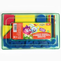 Счётный материал &laquo;Учимся считать&raquo;, СМЕШАРИКИ, цвет МИКС, 130 элементов в наборе