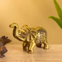 Сувенир "Слонёнок" латунь 7,5х5,5 см