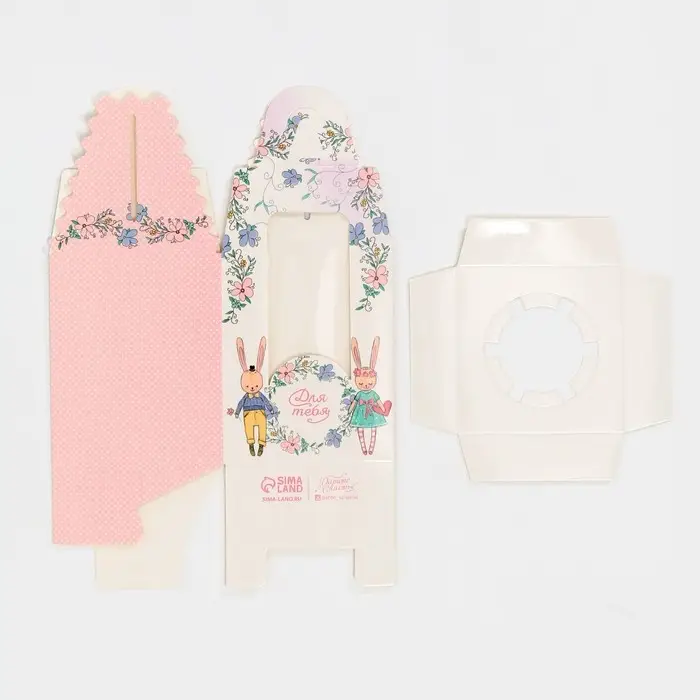 Коробка для капкейков, кондитерская упаковка, 1 ячейка &laquo;Для тебя&raquo;, 9 х 9 х 11 см