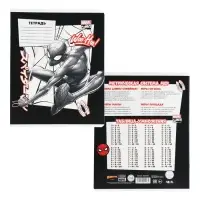 Тетрадь в клетку 18 листов, 5 видов МИКС, обложка мелованный картон, &laquo;Человек-паук&raquo;